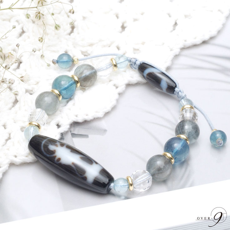 楽天市場】弁財天天珠 × 白蛇天珠ブレスレット 4Aランク【メール便不可