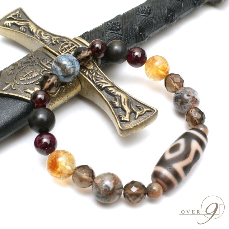 楽天市場】Guida 〜導く〜 -老礦- 金剛双天地天珠ブレスレット【メール