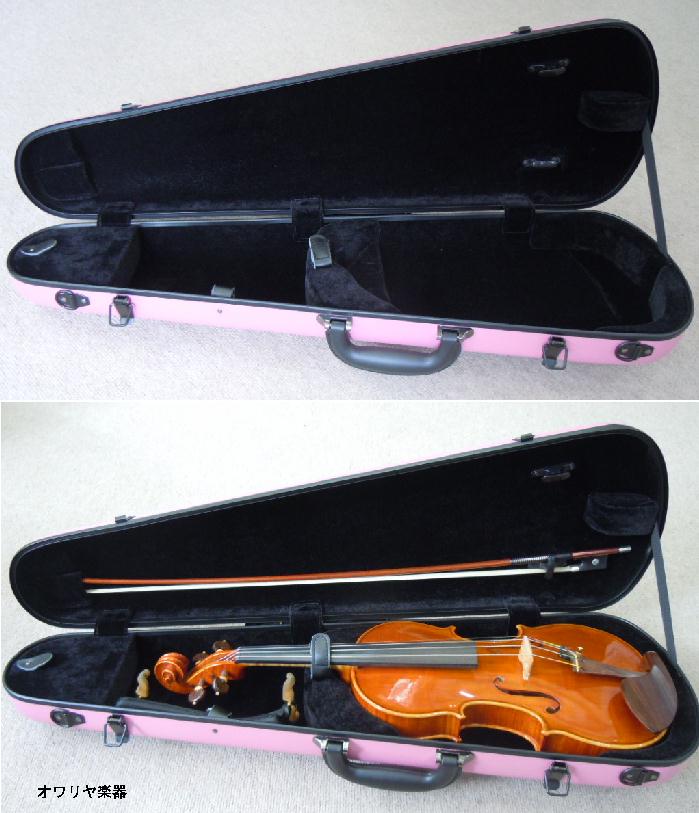 楽天市場】バイオリンケース 大人ピンク 防水 4/4サイズ リュック可能
