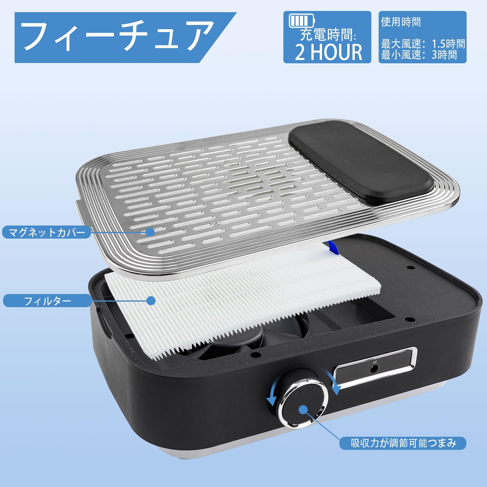 楽天市場】【10%OFF券＆P5倍☆マラソン限定】ネイル 集塵機 静音 充電