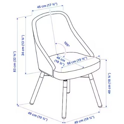 楽天市場】【NEW】IKEAイケアJANOLOF ヤンオロフ回転ダイニングチェア