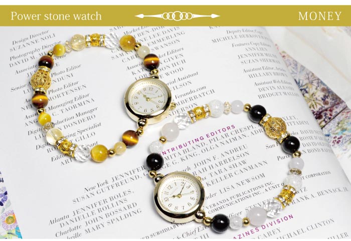 楽天市場】天然石 パワーストーン 腕時計 選べる8種類 ローズクォーツ