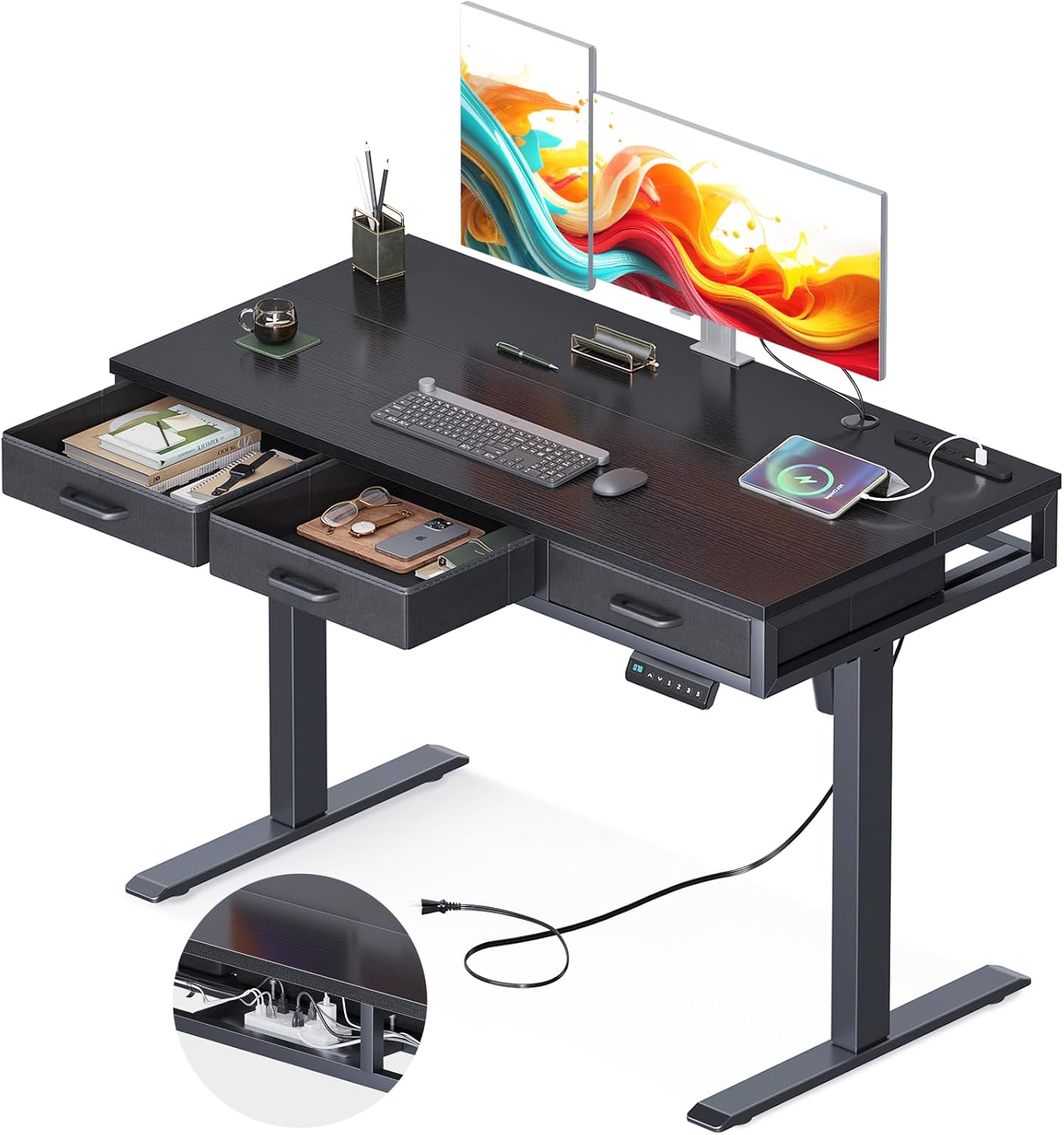 楽天市場】＼／☆送料無料 昇降デスク 電動 昇降式デスク 幅150 幅120