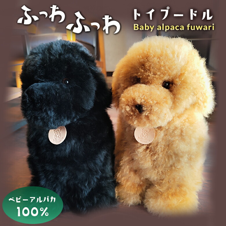 楽天市場】トイプードル 犬 ぬいぐるみ リアル Baby alpaca fuwari