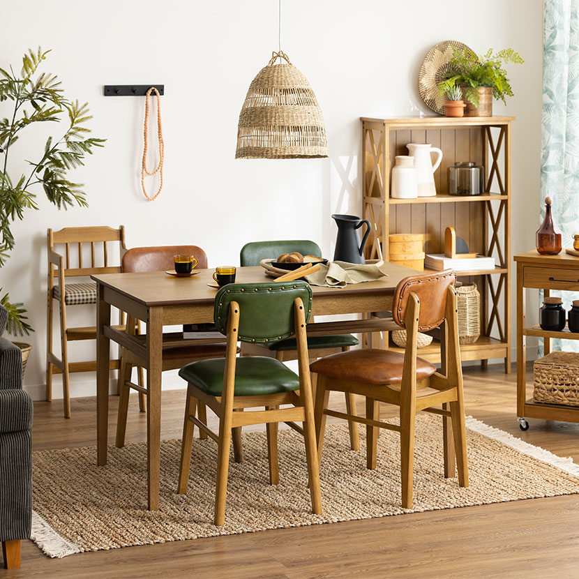 楽天市場】4人用 ダイニングセット 5点 (幅1200mmテーブル ＋ チェア