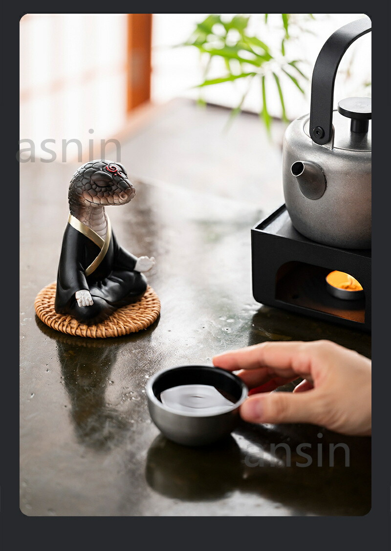 楽天市場】蛇 干支 巳年 置物 へび オブジェ 茶寵 茶玩 茶道 道具 書斎