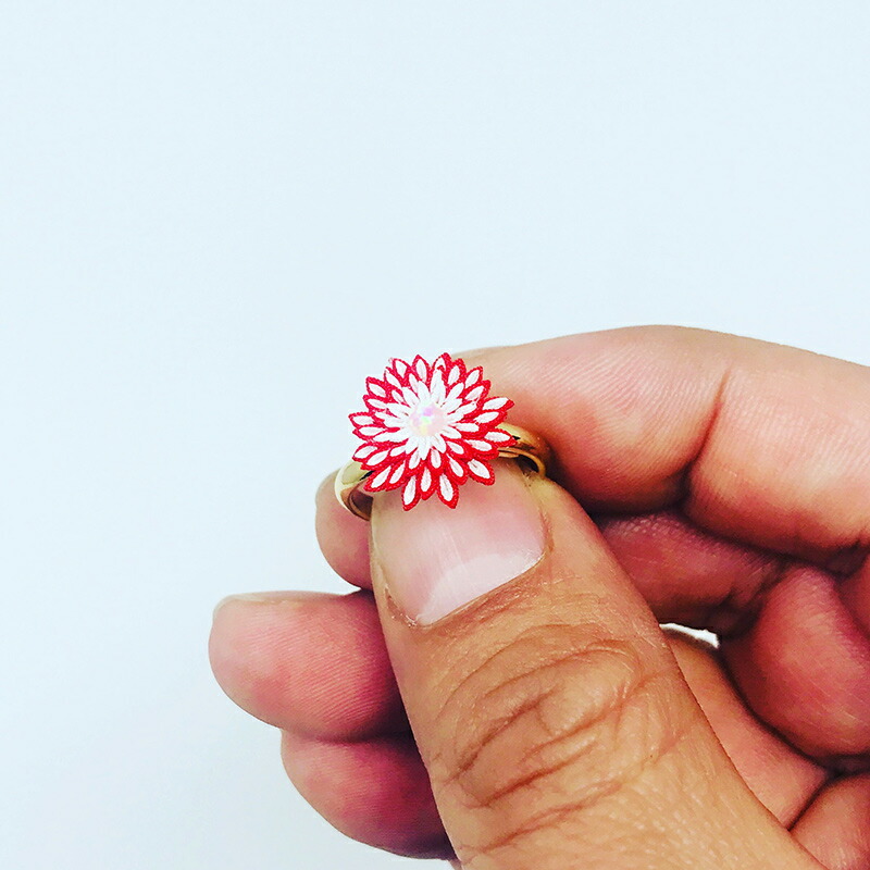 楽天市場】【オーダーメイド】つまみ細工のちっちゃなリング