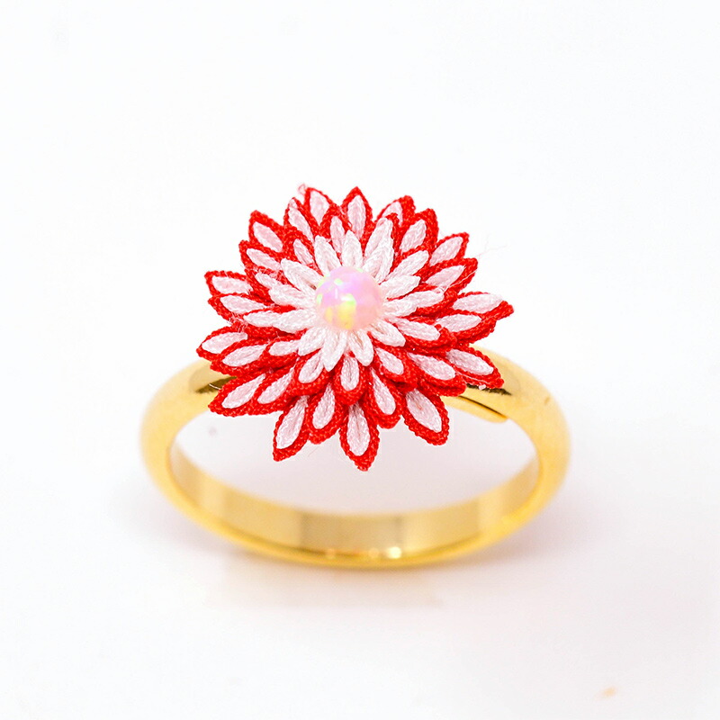 楽天市場】【オーダーメイド】つまみ細工のちっちゃなリング