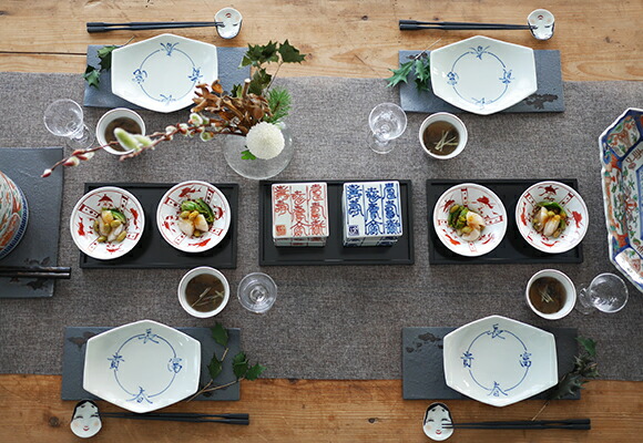 楽天市場】富貴長春 六角取皿 : TABLE ＆ STYLE