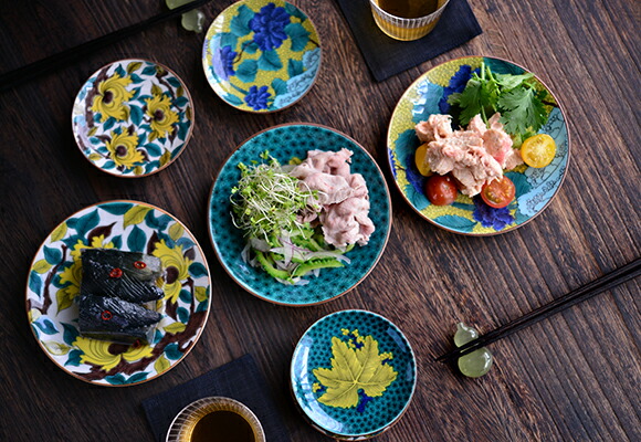 楽天市場】古九谷 5号皿 3枚セット : TABLE ＆ STYLE