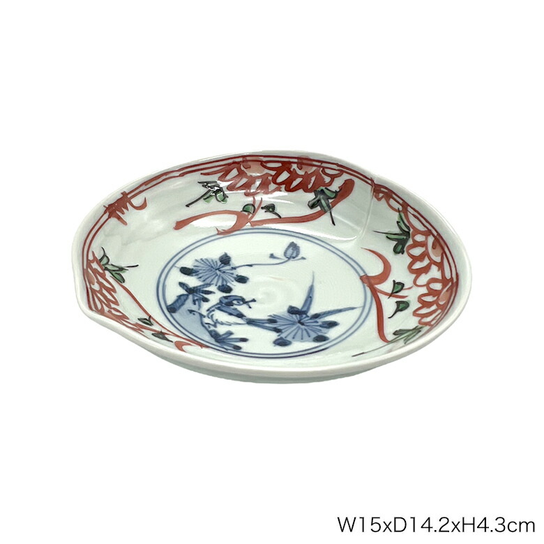 楽天市場】染錦花鳥萬歴 一方繋ぎ五寸皿 : TABLE ＆ STYLE