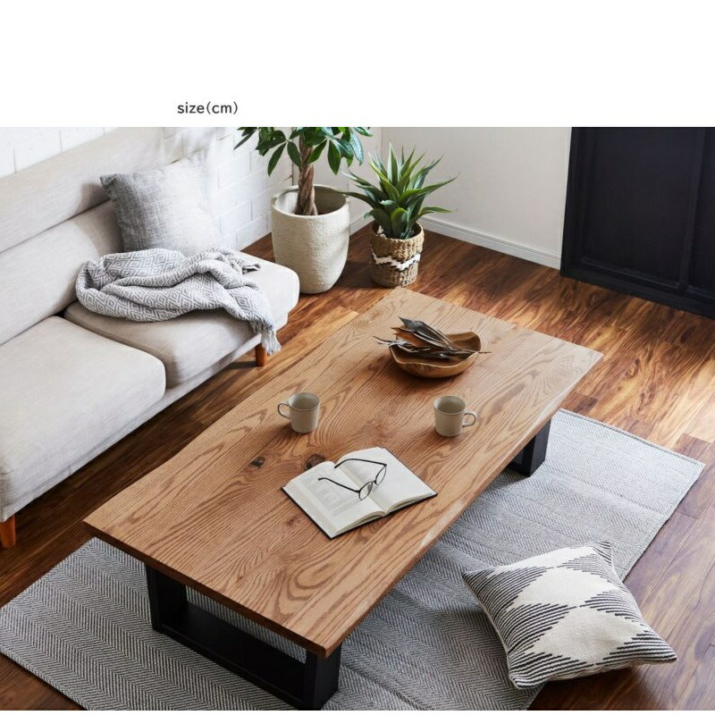 楽天市場】リビングーテーブル 座卓 天然木 無垢材 オーク センター
