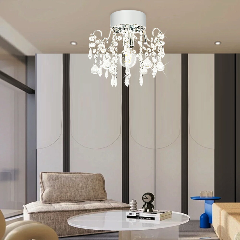 楽天市場】LEDシーリングライト クリスタル シャンデリア風 1灯 E26