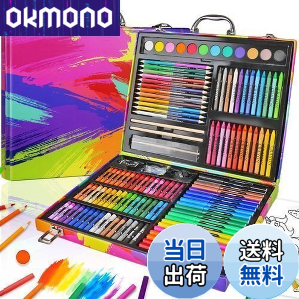 楽天市場】【送料無料】Okiki お絵かきセット【新登場 双頭式色鉛筆