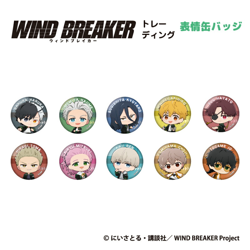 楽天市場】WIND BREAKER トレーディング表情缶バッジBOX(全10種