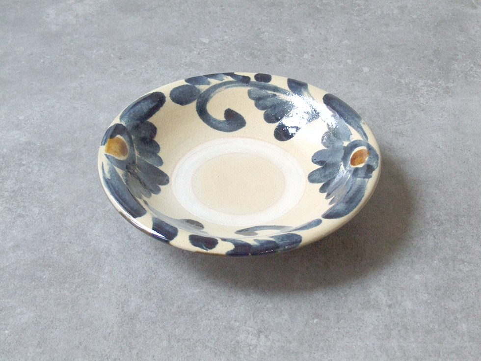 楽天市場】やちむん 民藝 読谷山焼 北窯 宮城正享 6寸皿 中皿 重 呉須