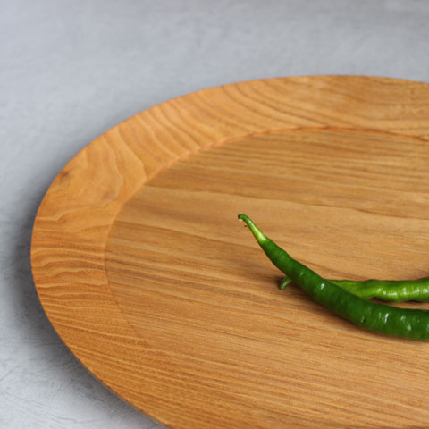 楽天市場】木工房玄 高塚和則 くるみ オーバル皿（大） : on la CRU