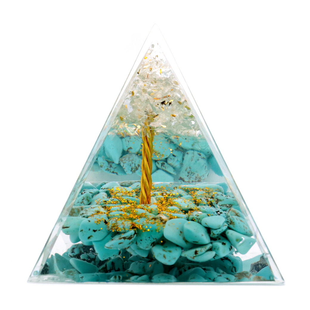 楽天市場】オルゴナイト ピラミッド 招財樹 ツリー 天然石 さざれ