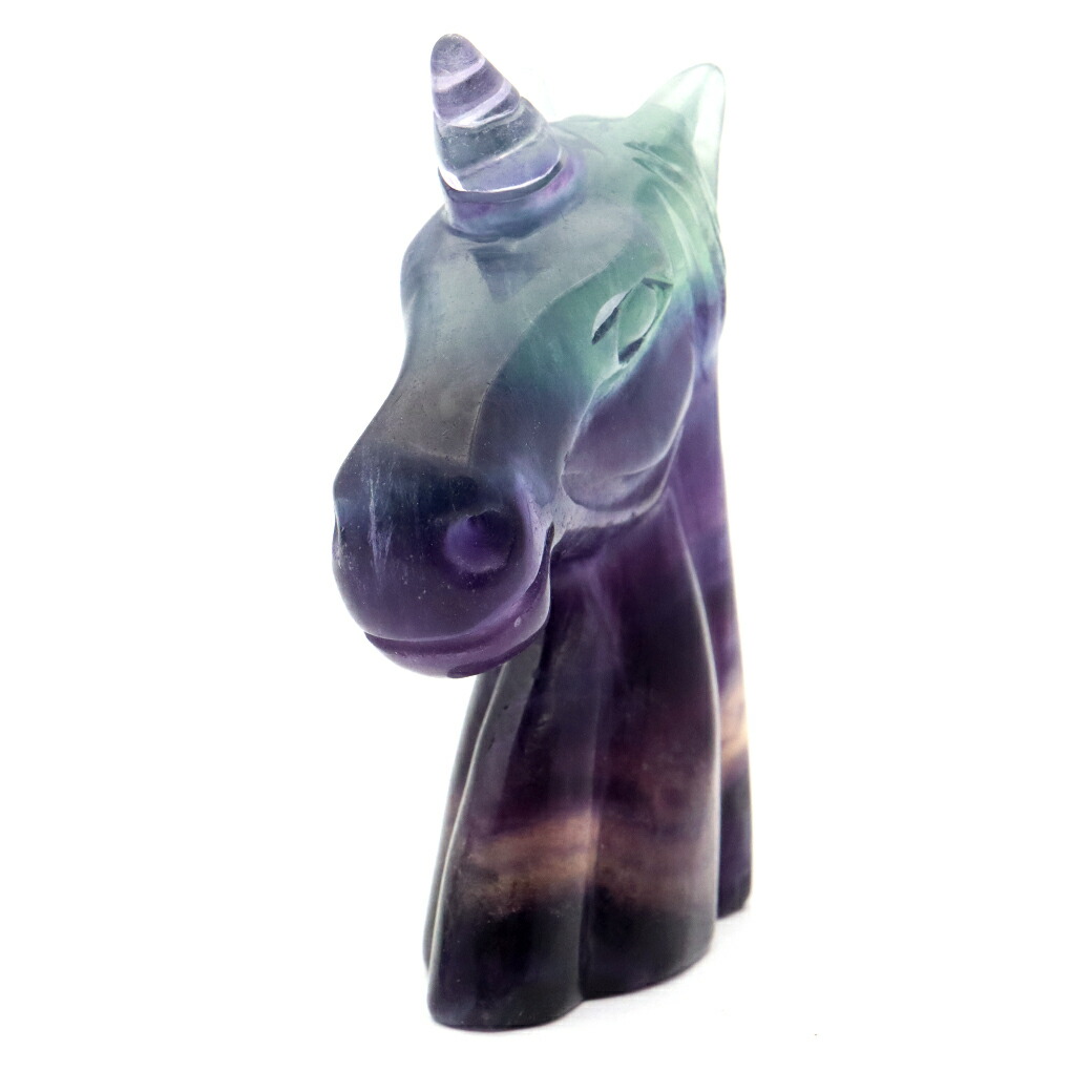 楽天市場】フローライト ユニコーン 置き物 オブジェ 飾り物 置物 蛍石