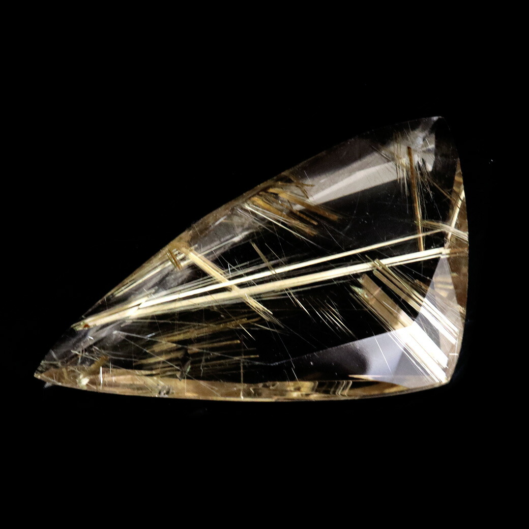 楽天市場】ゴールド ルチルクォーツ ルース 裸石 20.6g AAAAAA 金針