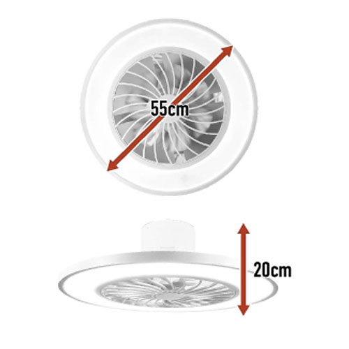 楽天市場】シーリングファンライト 調光・調色 10畳用 ホワイト HLCF