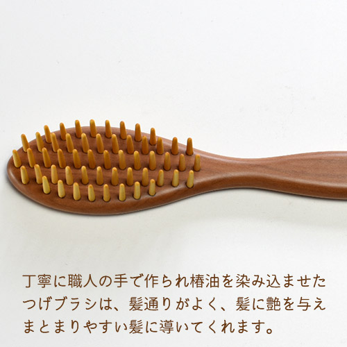 楽天市場】椿油を染み込ませた つげブラシ 楕円・椿 (長さ 約19.5cm