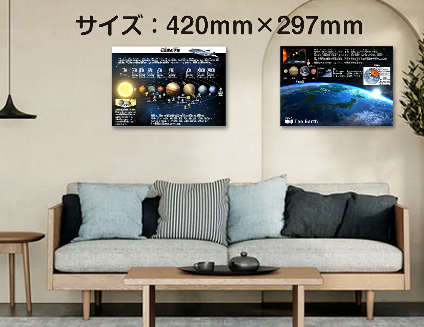 楽天市場】宇宙地図お風呂ポスター特選2枚セット宇宙地図 惑星 宇宙