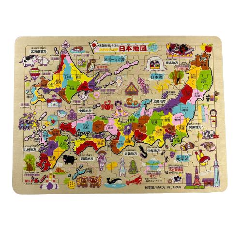 楽天市場】＜木製パズル日本地図＞ 知育玩具 知育パズル 木製パズル 都