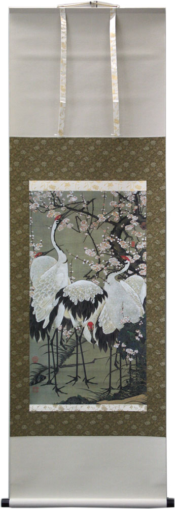 楽天市場】掛け軸『梅花群鶴図』伊藤若冲 : オペラギャラリー