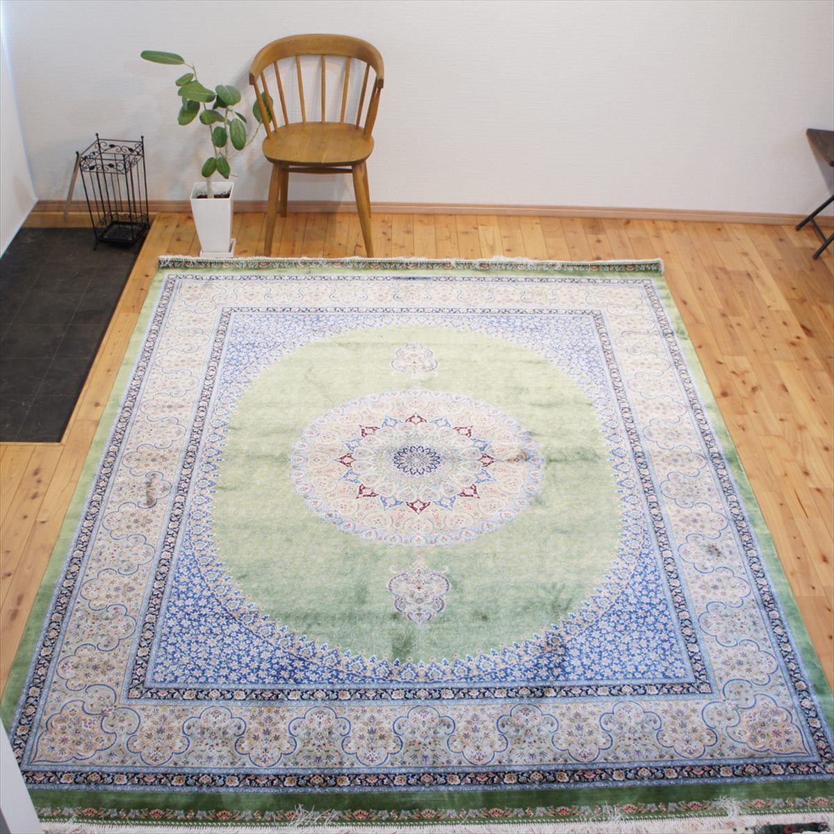 楽天市場】【本場イラン産】 ペルシャ絨毯 ( 機械織り ＆ 手織り仕上げ