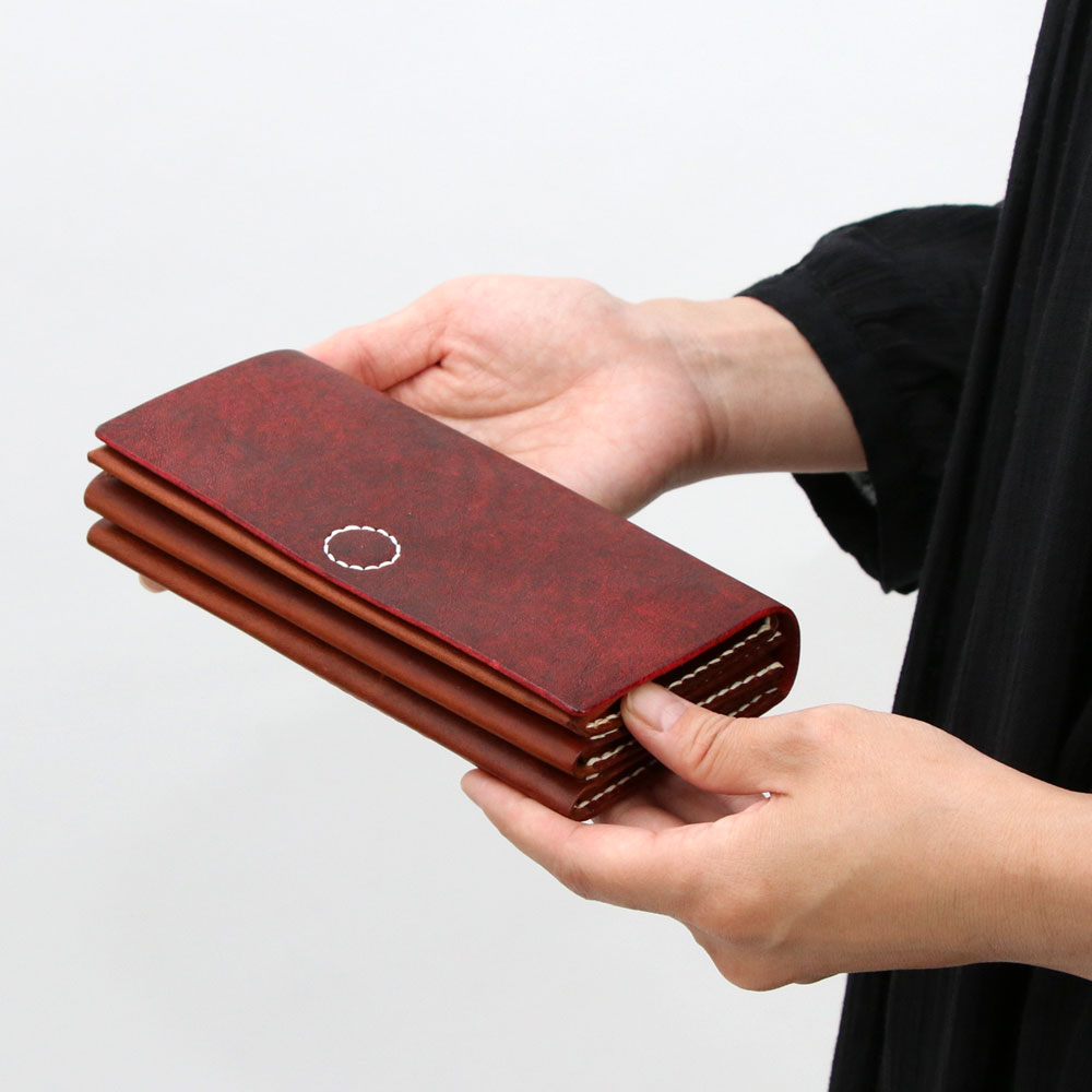 楽天市場】長財布 C WALLET 手縫い かぶせ LITSTA 日本製 本革 財布