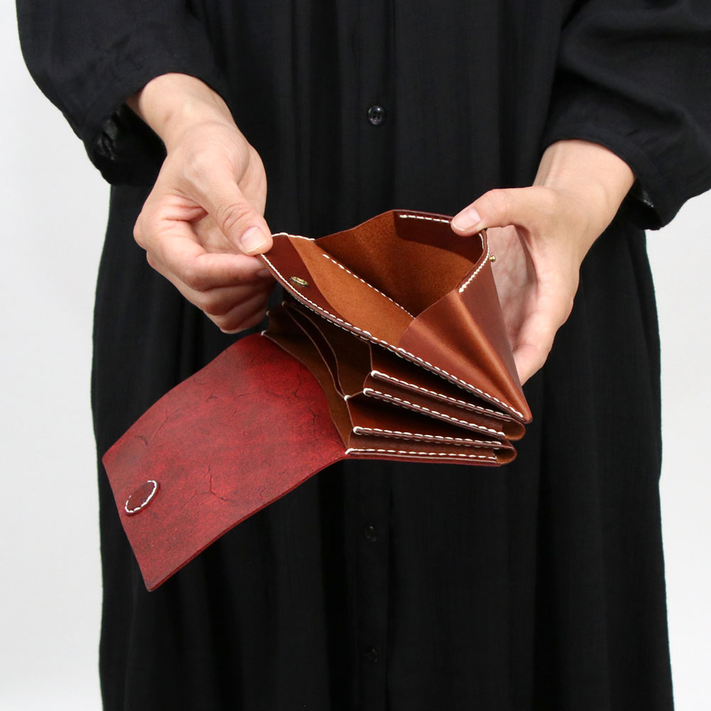 楽天市場】長財布 C WALLET 手縫い かぶせ LITSTA 日本製 本革 財布