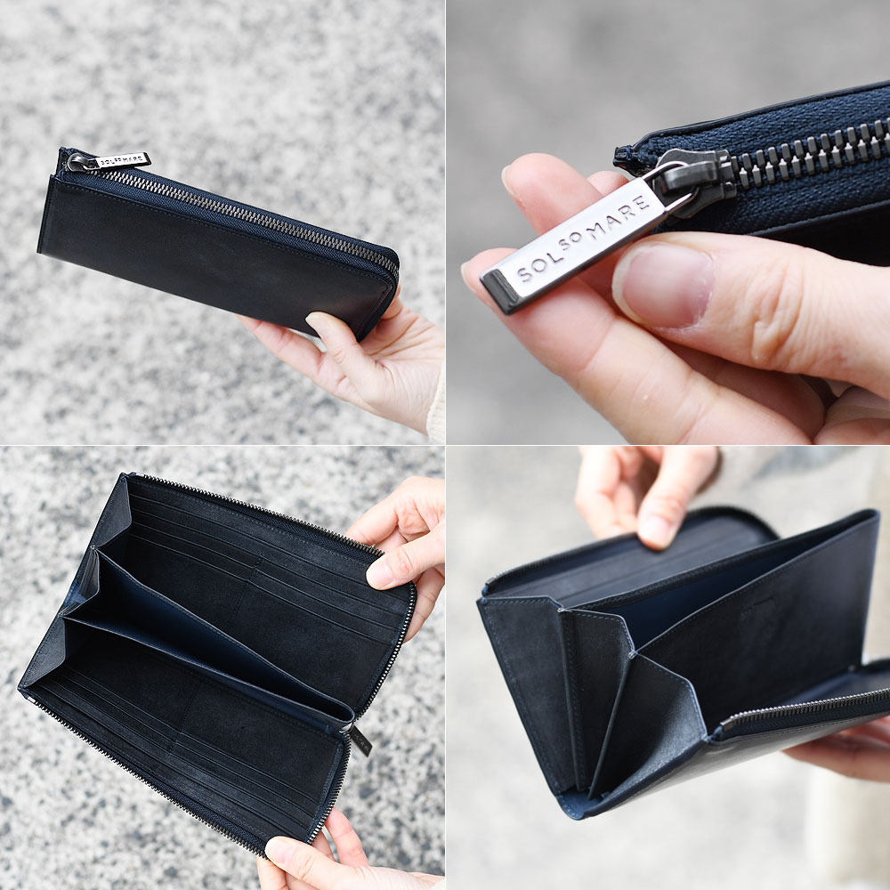 楽天市場】L字ファスナー長財布 大容量 l型 SOLSOMARE ソルソマーレ