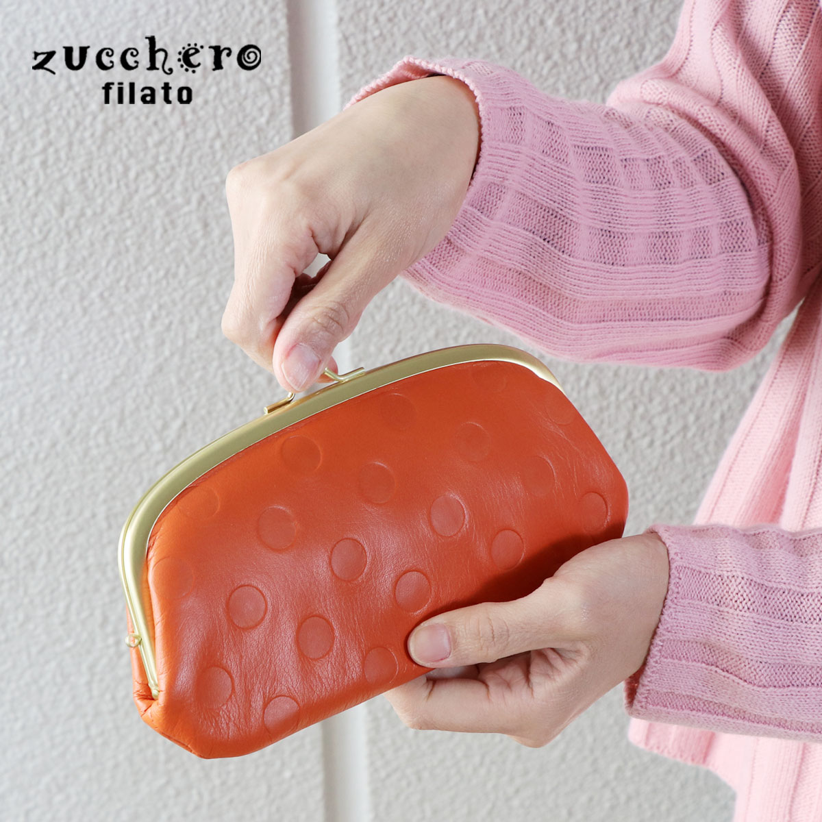 楽天市場】親子がま口財布 長財布 水玉 ドット レディース 本革 財布