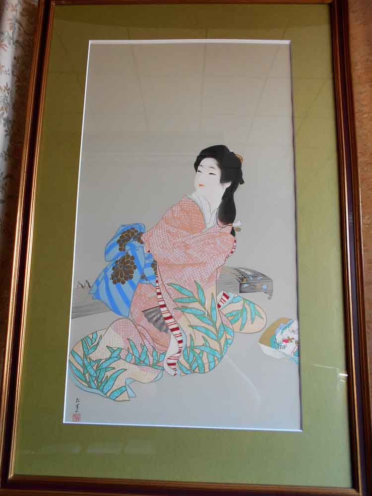 楽天市場】絵画 上村松園 娘深雪／版画 シルクスクリーン 全国送料無料