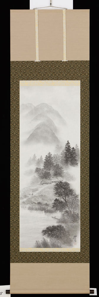 楽天市場】掛軸 水墨山水／箕輪翠香 美術年鑑掲載作家 号 12万6千円