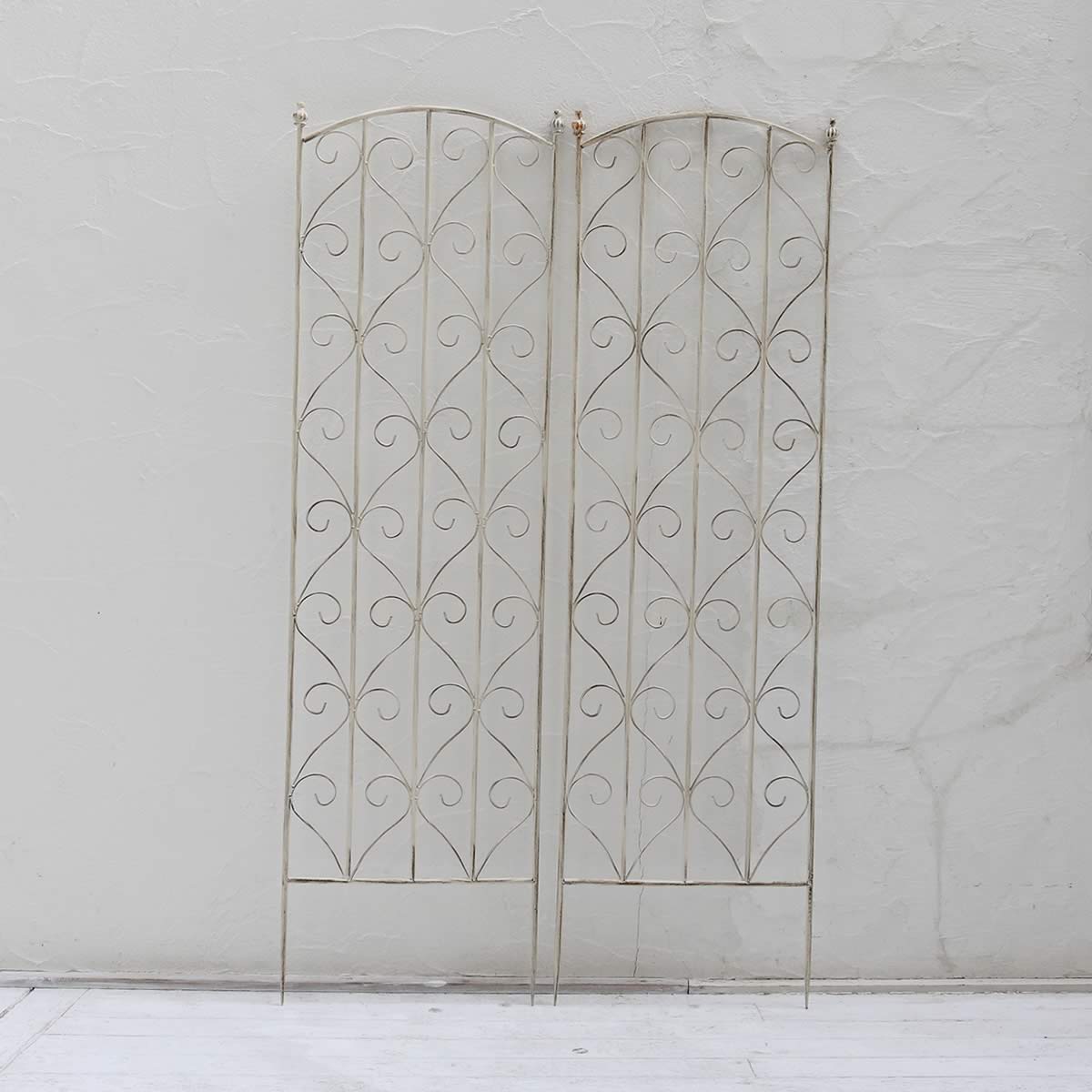 楽天市場】ブランティーク アイアントレリス ホワイト 高147cm 幅42cm