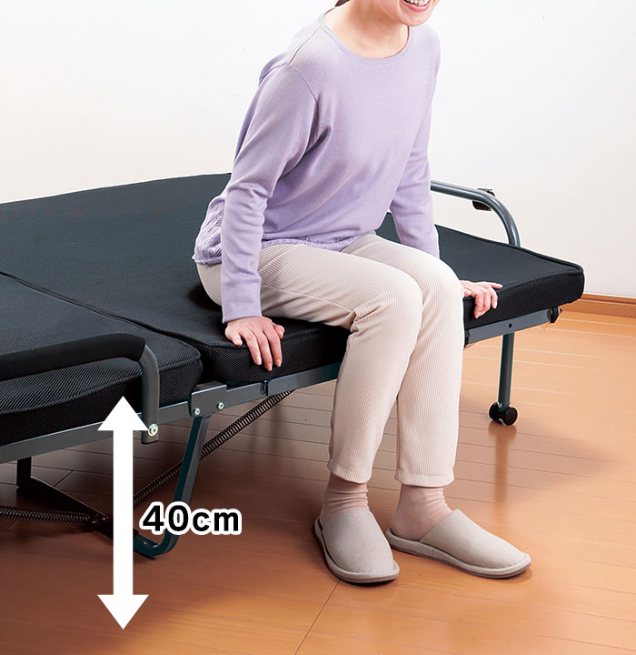 楽天市場】リクライニングベッド【送料無料】【立ち座り楽ちん低反発