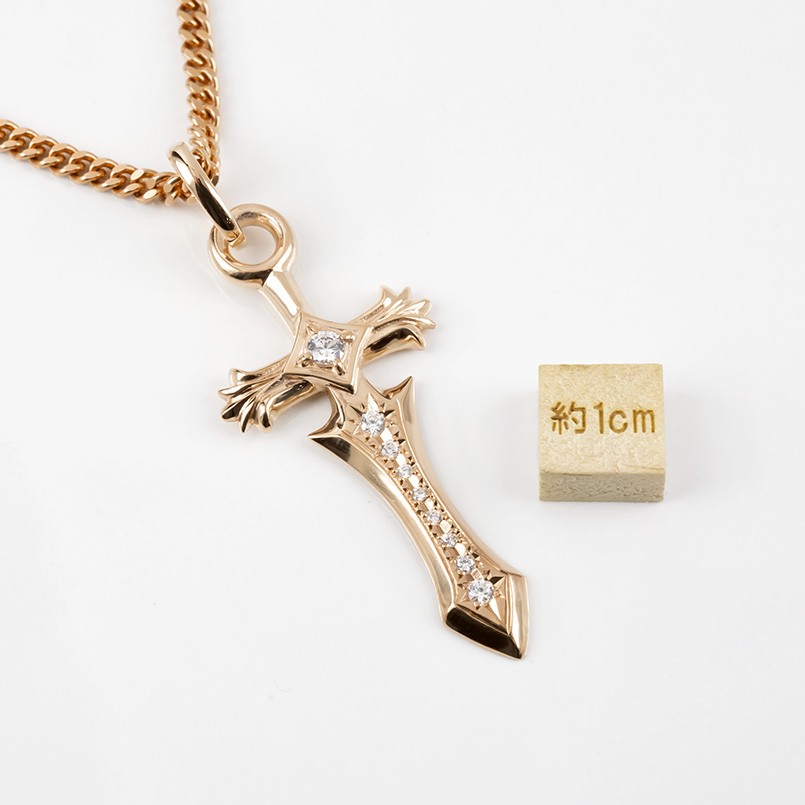 楽天市場】10金 ペンダントトップ ネックレス 喜平用 ダイヤモンド 剣