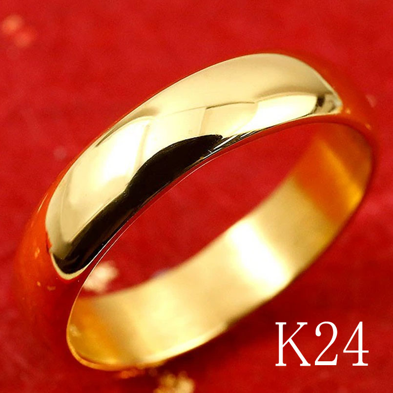 楽天市場】婚約指輪 エンゲージリング 純金 k24 24金 ゴールド 幅広