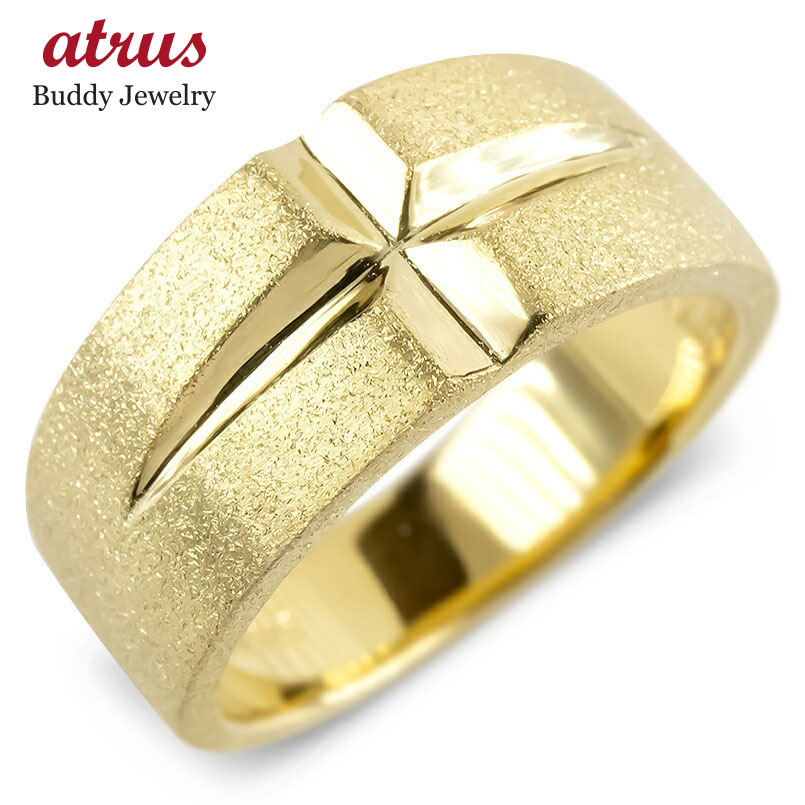 楽天市場】18金 リング k18 ゴールド 指輪 クロス ダイヤモンドダスト