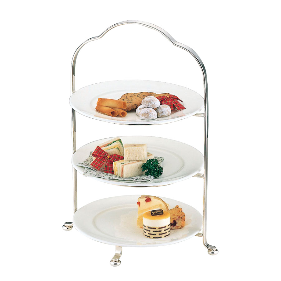 楽天市場】ケーキスタンド SW18-8 3段ハイティースタンド 大 14450400