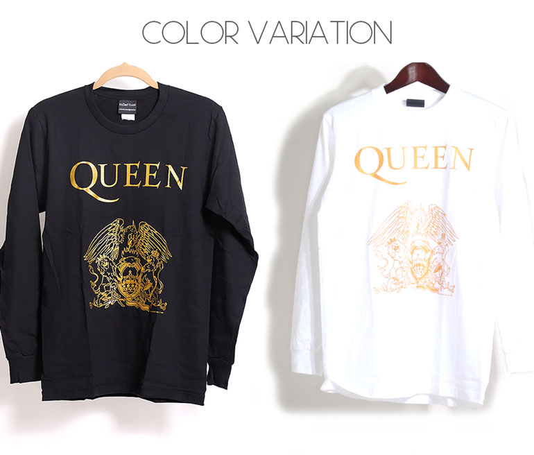 楽天市場】Queen ロング Tシャツ クイーン 長袖 ロンT ロックTシャツ