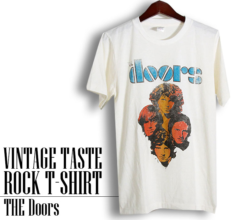 楽天市場】ヴィンテージ風 Doors Tシャツ ドアーズ ロックTシャツ