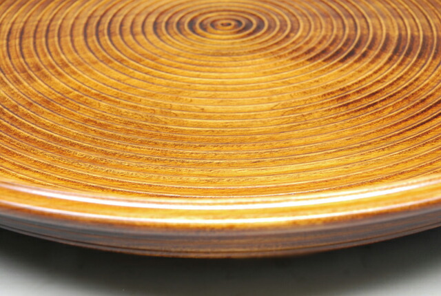 楽天市場】【茶道具/盆】 乱盆（みだれぼん）乱れ盆 木製 拭き漆 一尺