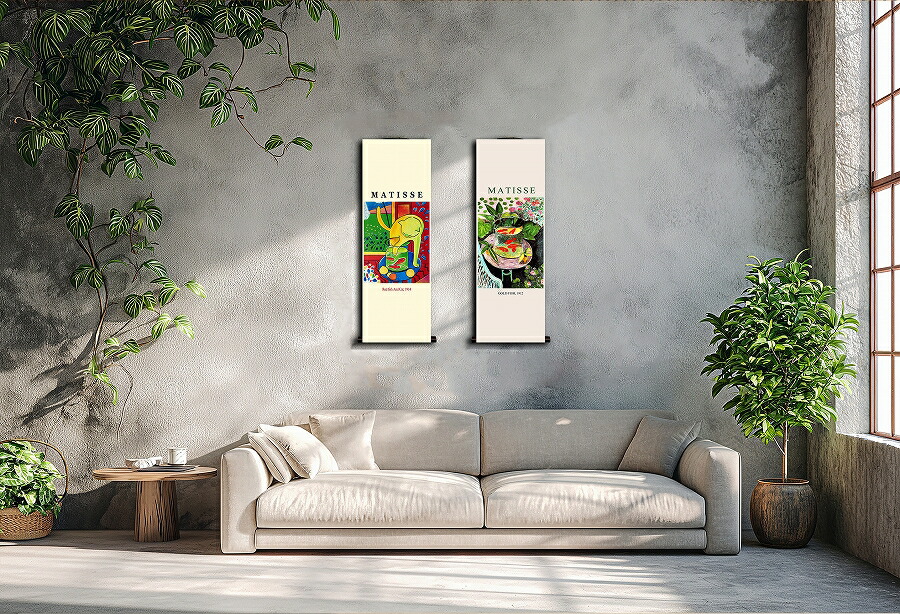 楽天市場】絵画 ミニ名画掛け軸 トリミングスタイル ゴッホ 「 Cafe