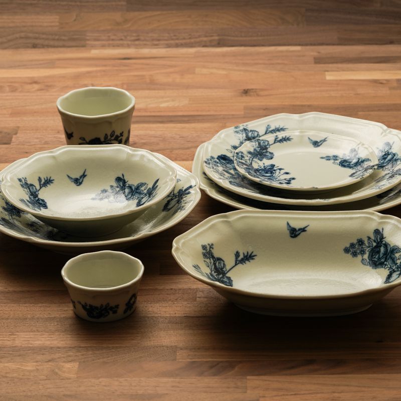 楽天市場】楕円鉢 1個 クラシカルローズ 食器 日本製 22.8cm オーバル