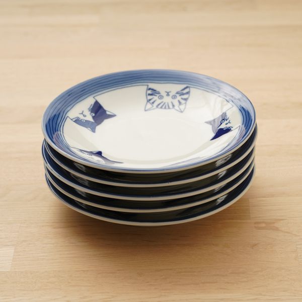 楽天市場】5cats 猫柄 取り皿 16cm 5枚 日本製 食器 送料無料 一部地域