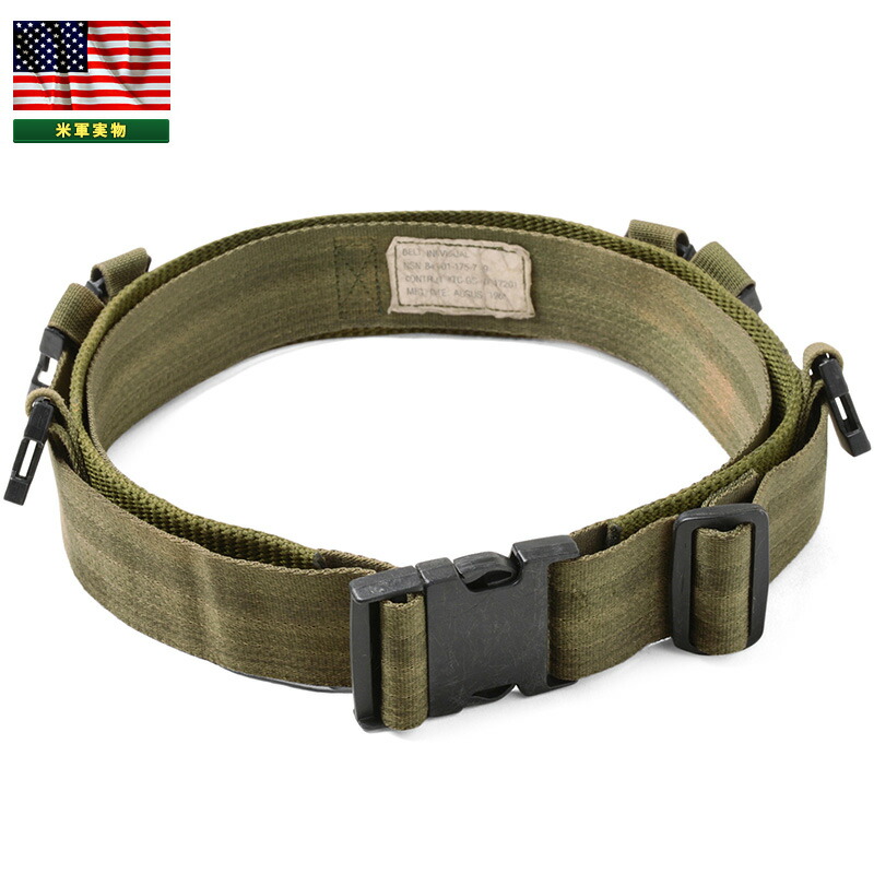 楽天市場】☆実物 米軍 INDIVIDUAL EQUIPMENT ベルト OD USED