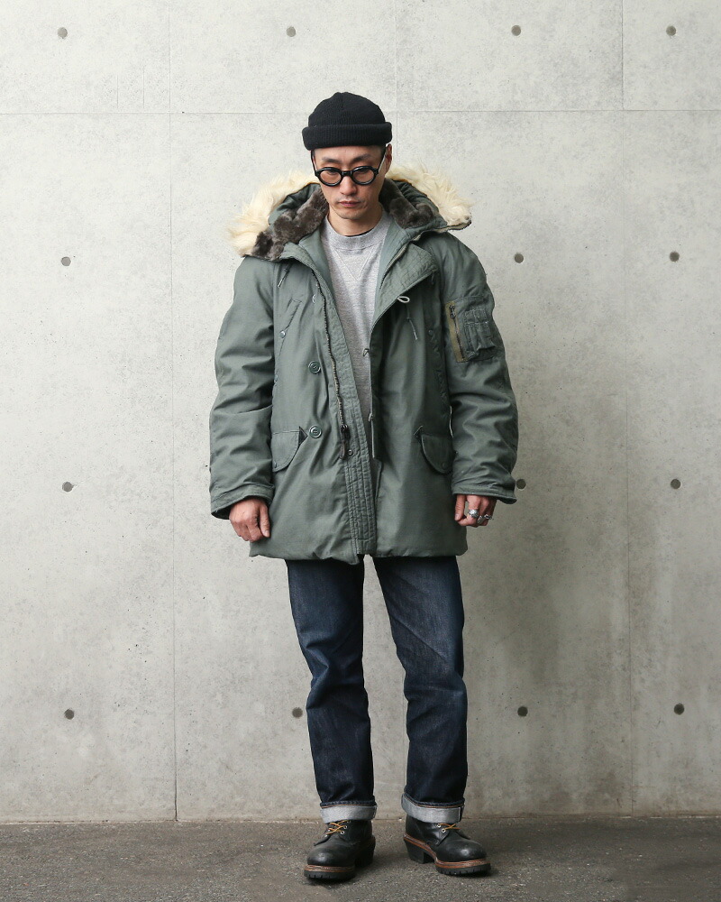 楽天市場】☆希少 実物 USED 米軍 N-3B フライトジャケット【クーポン